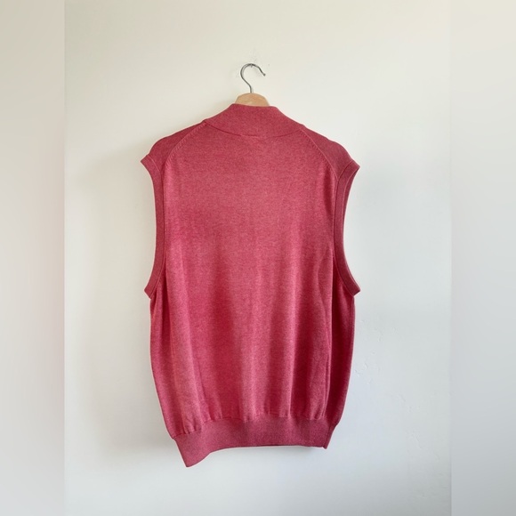 EVERARD’s | BNWT  Men’s Pima cotton 1/4 zip sweater vest | size large - Picture 2 of 6